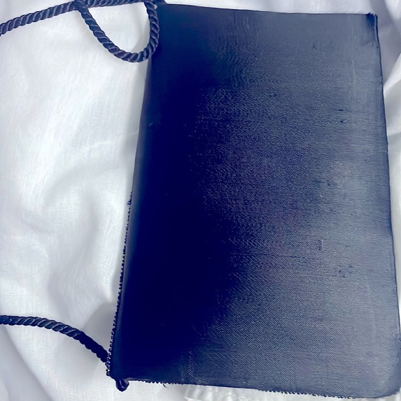 Vintage Sequined Crossbody Clutch Evening Bag w/ 40” Black Twist Rope Cord - Picture 9 of 12